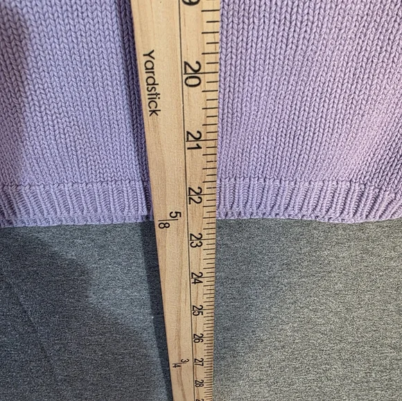 Vintage Old Navy Lavender Knit Sweater Vest Argyle Print Womens Xl Cottagecore - Picture 3 of 6